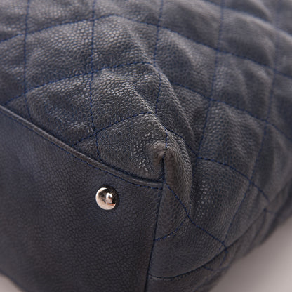 Chanel Caviar Quilted French Riviera Hobo Blue 13 of 17