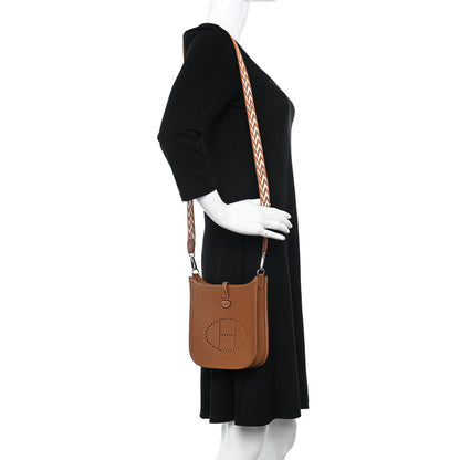 Hermes Taurillon Maurice Amazone Evelyne TPM Gold White 2 of 11