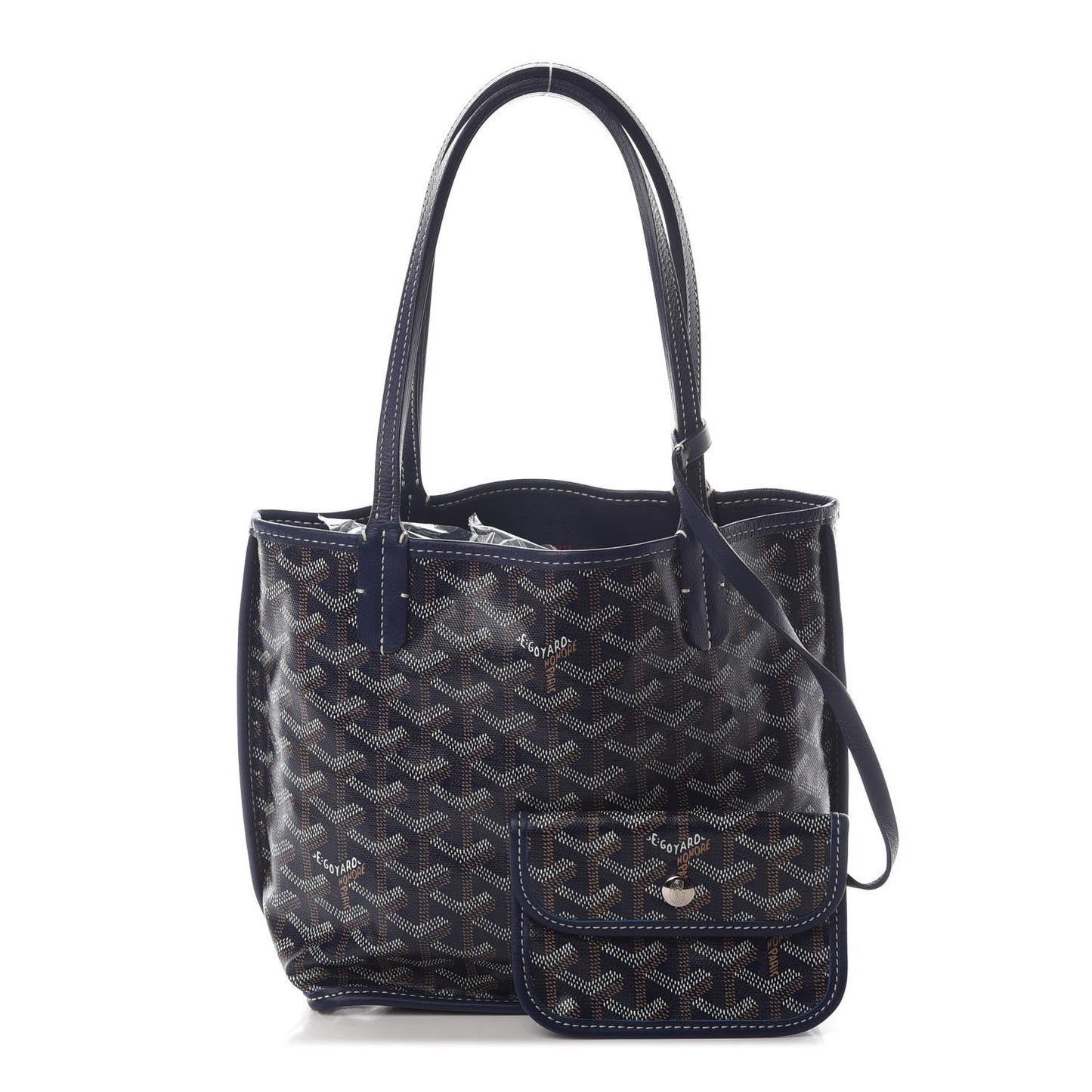 Goyardine Reversible Mini Anjou Navy