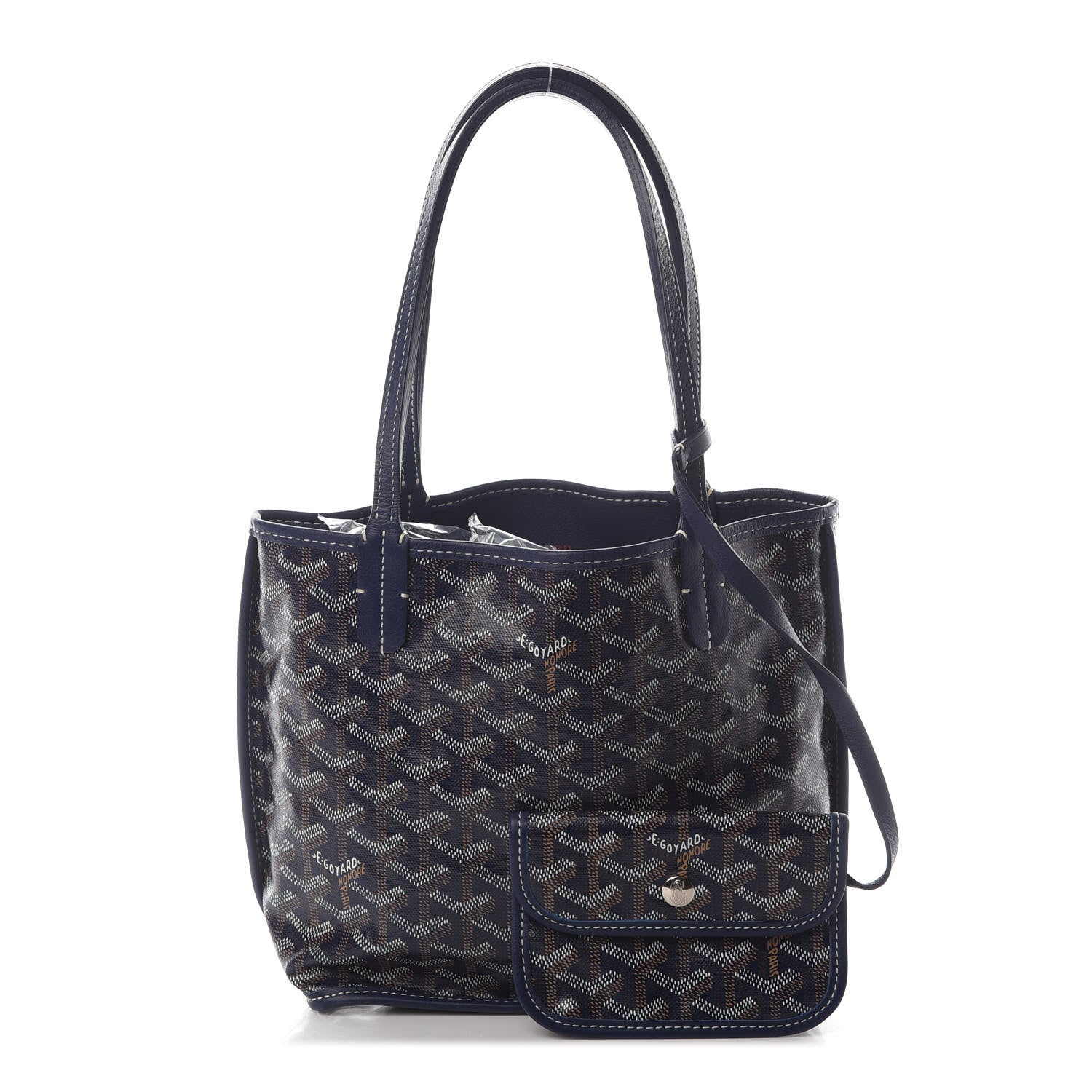 Goyard Goyardine Reversible Mini Anjou Navy 1 of 8