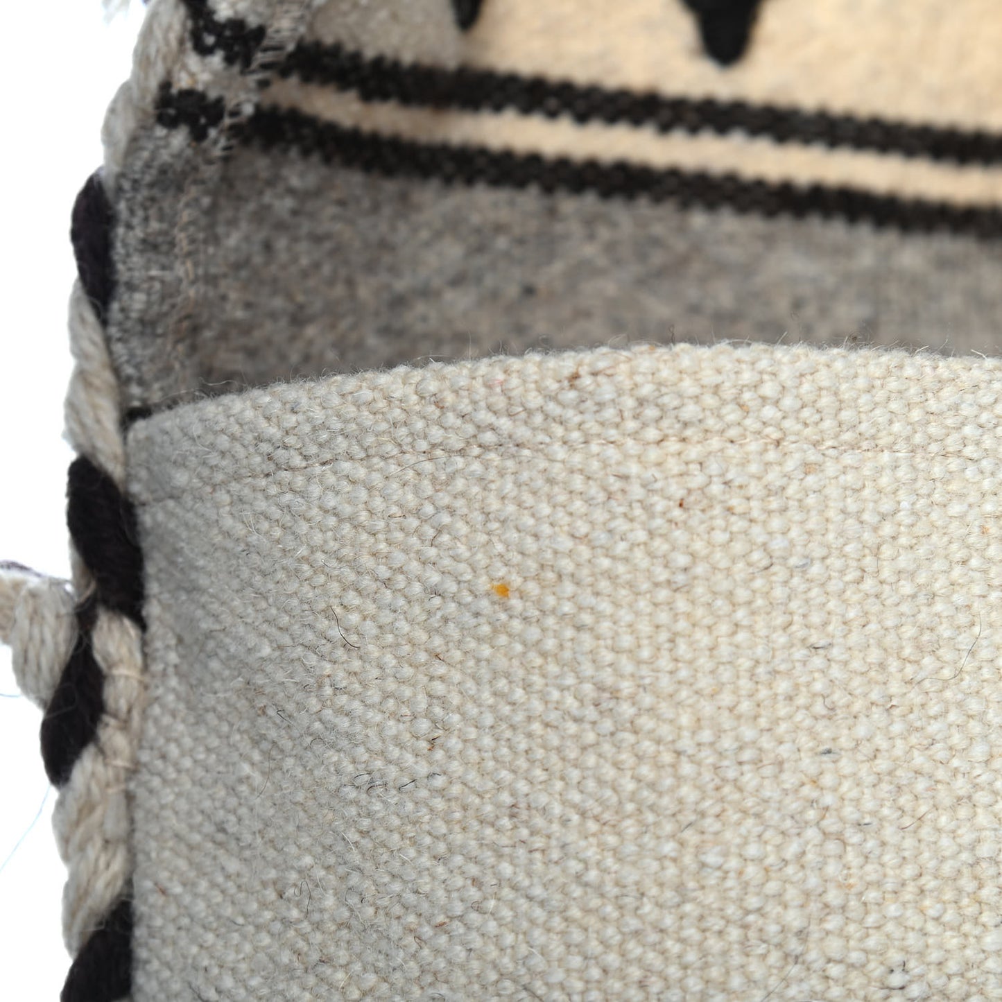 Wool Flat Messenger Beige