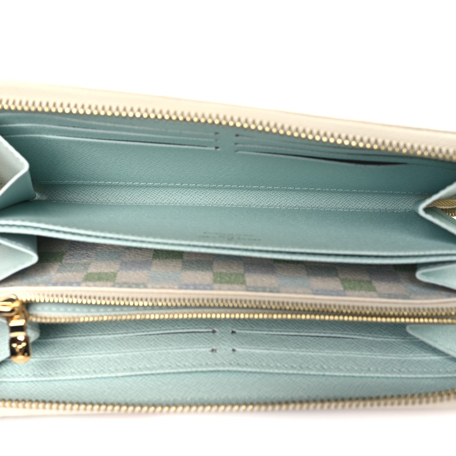 Louis Vuitton Damierlicious Zippy Wallet Pistachio Green 5 of 7