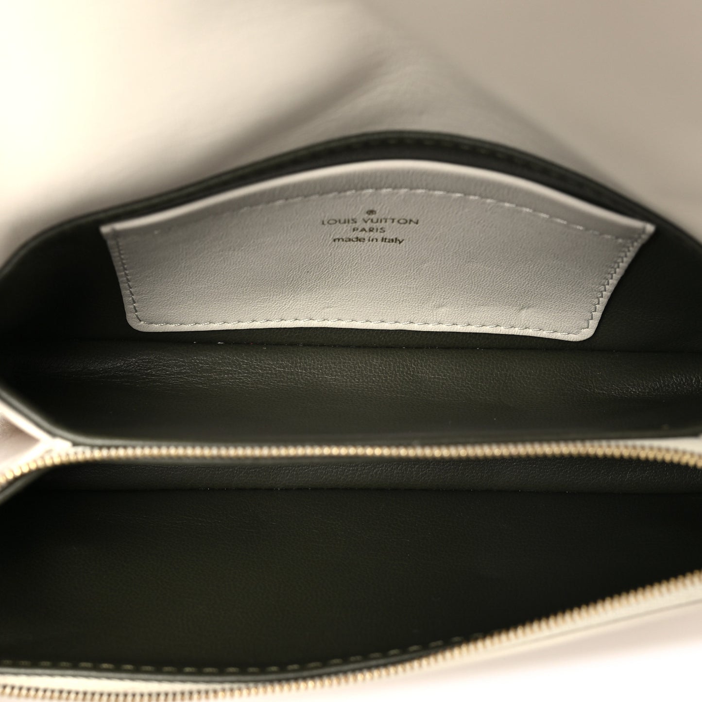 Lambskin Embossed Monogram Pochette Coussin Crossbody Creme