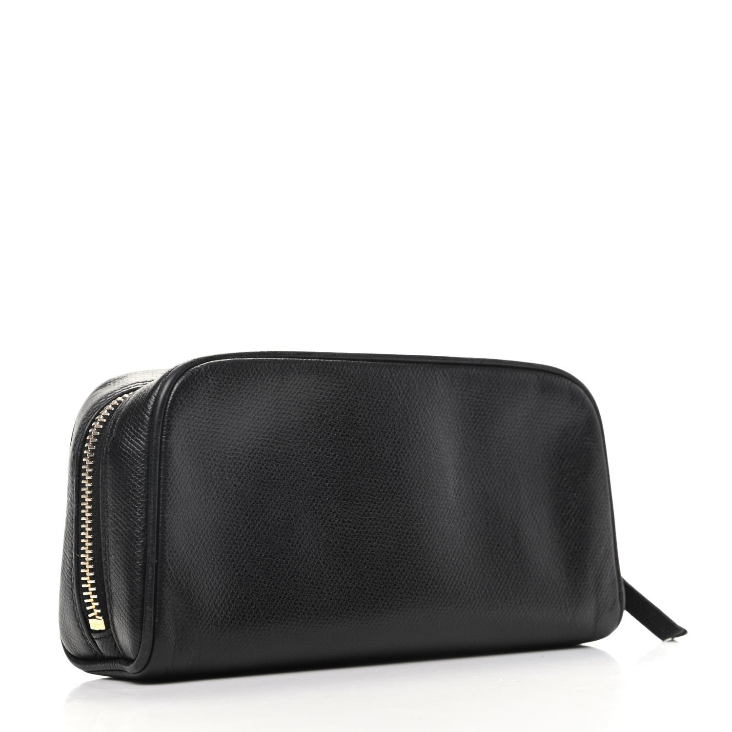 Chanel Grained Calfskin CC Button Medium Pouch Cosmetic Case Black 3 of 8