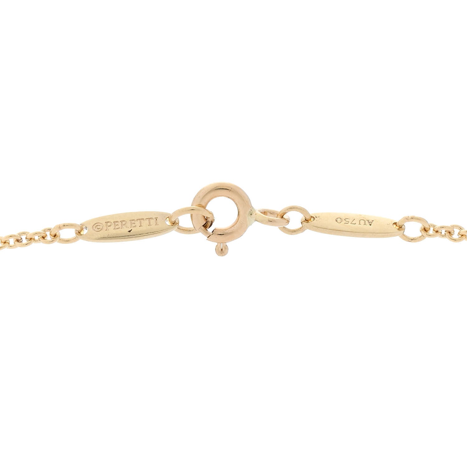 Tiffany 18K Yellow Gold Freshwater Cultured Pearl Elsa Peretti Mesh Fringe Pendant Necklace 4 of 5