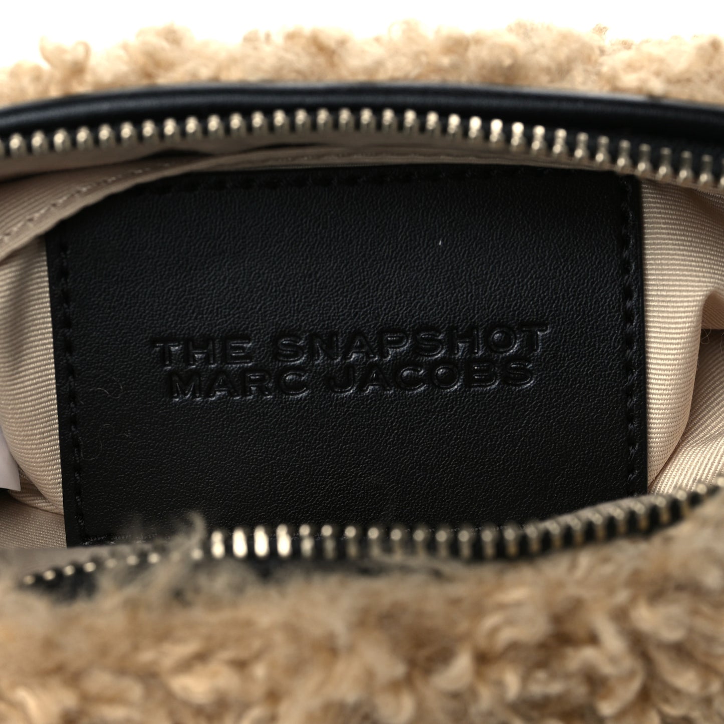 Shearling Snapshot The Teddy Camera Bag Beige