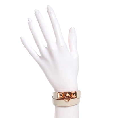 Hermes Swift Rivale Double Tour Bracelet S Craie 2 of 8