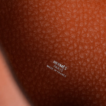 Hermes Taurillon Clemence Picotin 18 PM Orange H Havane 6 of 7