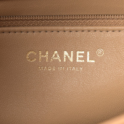Chanel Lambskin Chevron Quilted Medium Trendy CC Dual Handle Flap Bag Beige 6 of 11
