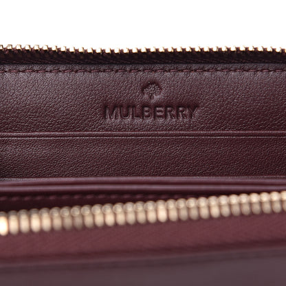 Mulberry Silky Calf Cara Delevigne Zip Around Small Wallet Oxblood 6 of 9