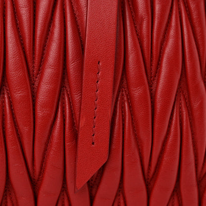 Miu Miu Nappa Matelasse Tote Fuoco 12 of 12