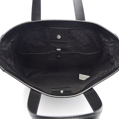 Versace Calfskin Nylon Medusa Lifestyle Tote Black 5 of 9