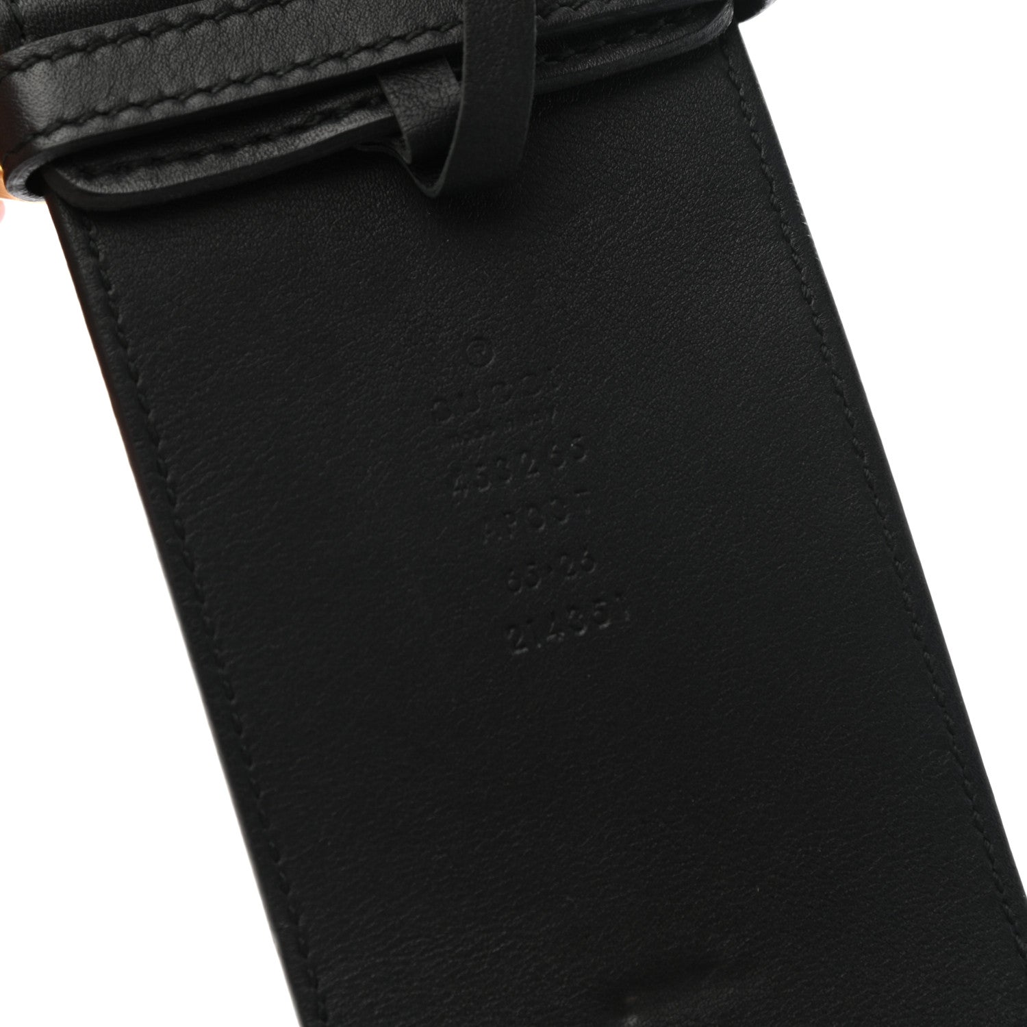 Gucci Calfskin Double G Wide Belt 65 26 Black 3 of 6