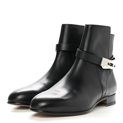 Hermes Calfskin Neo Low Boots 36 Black 3 of 9