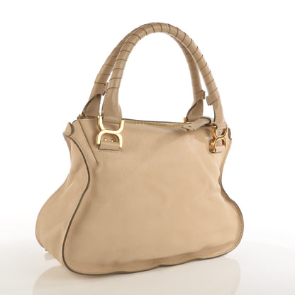 Chloe Calfskin Medium Marcie Satchel Angora Beige 3 of 8
