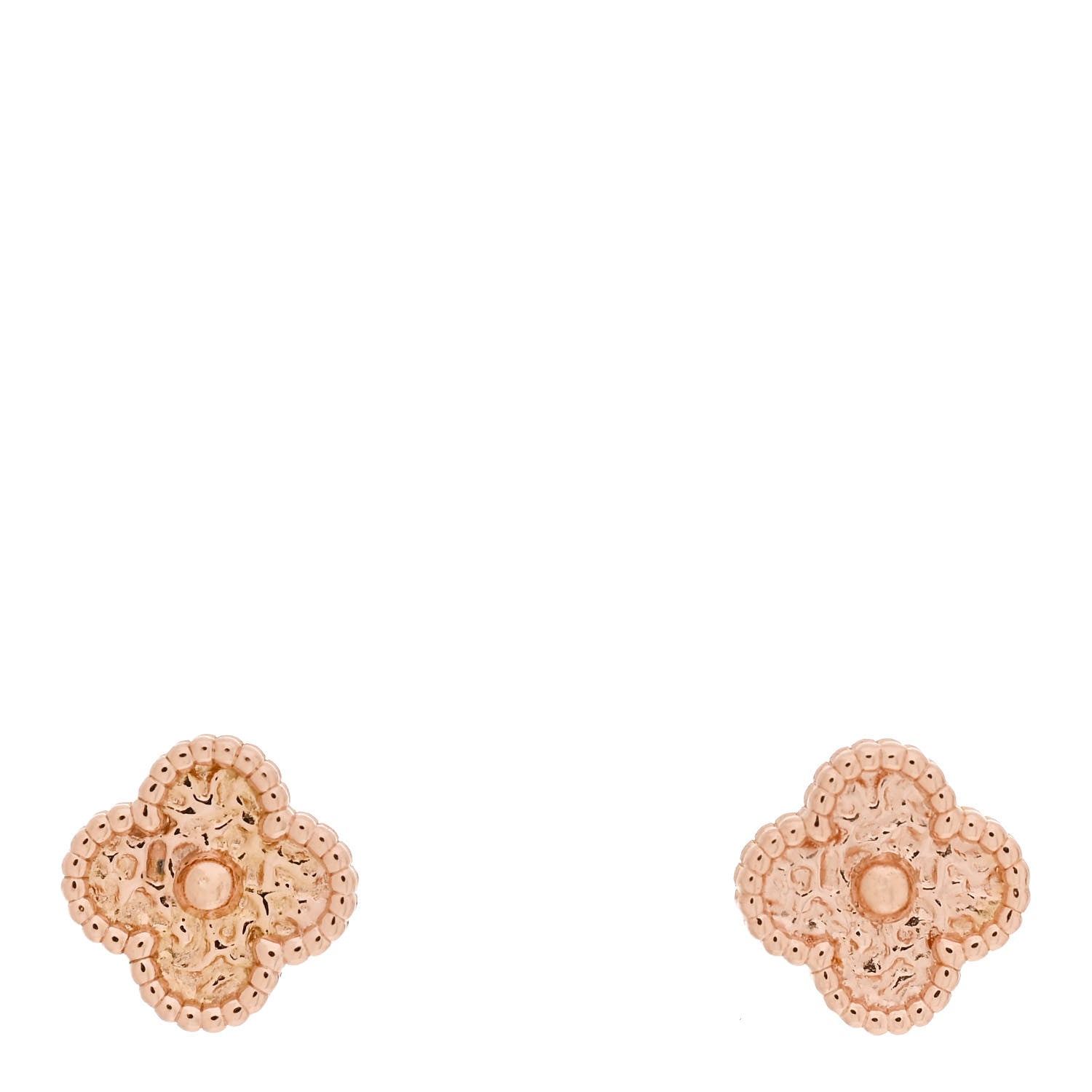 Van Cleef & Arpels 18K Rose Gold Sweet Alhambra Earrings 1 of 5