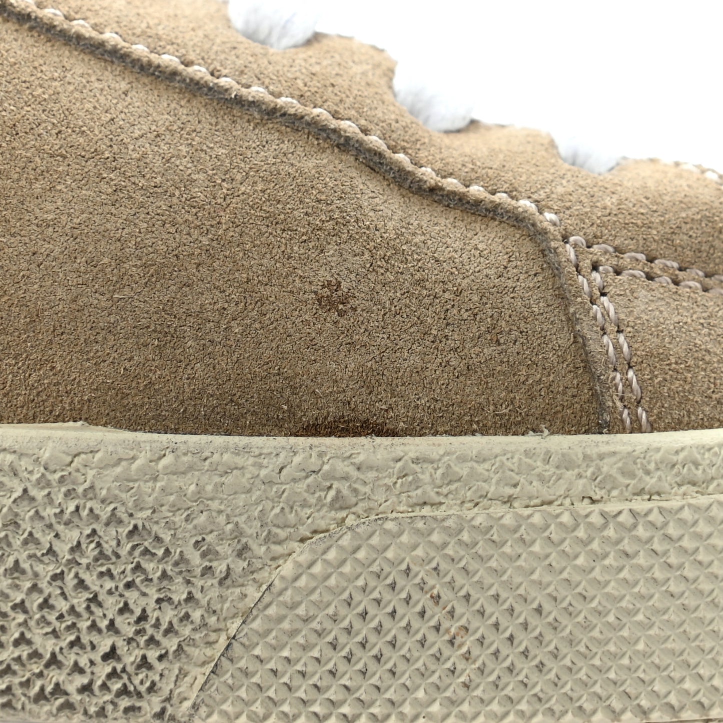 Distressed Suede Womens Court Classic Sneakers 40 Desert