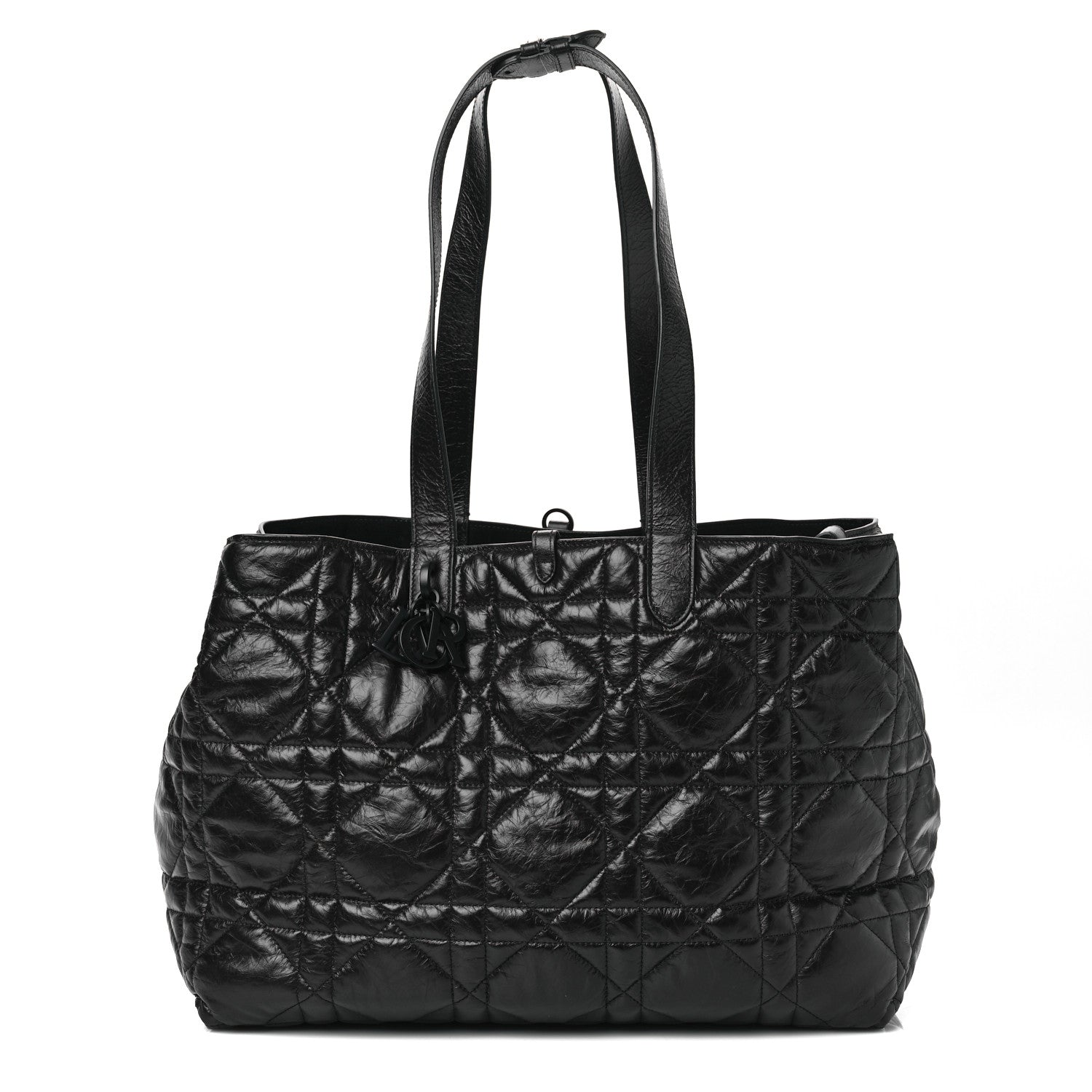 Christian Dior Crinkled Calfskin Macrocannage Large Toujours Black 1 of 11