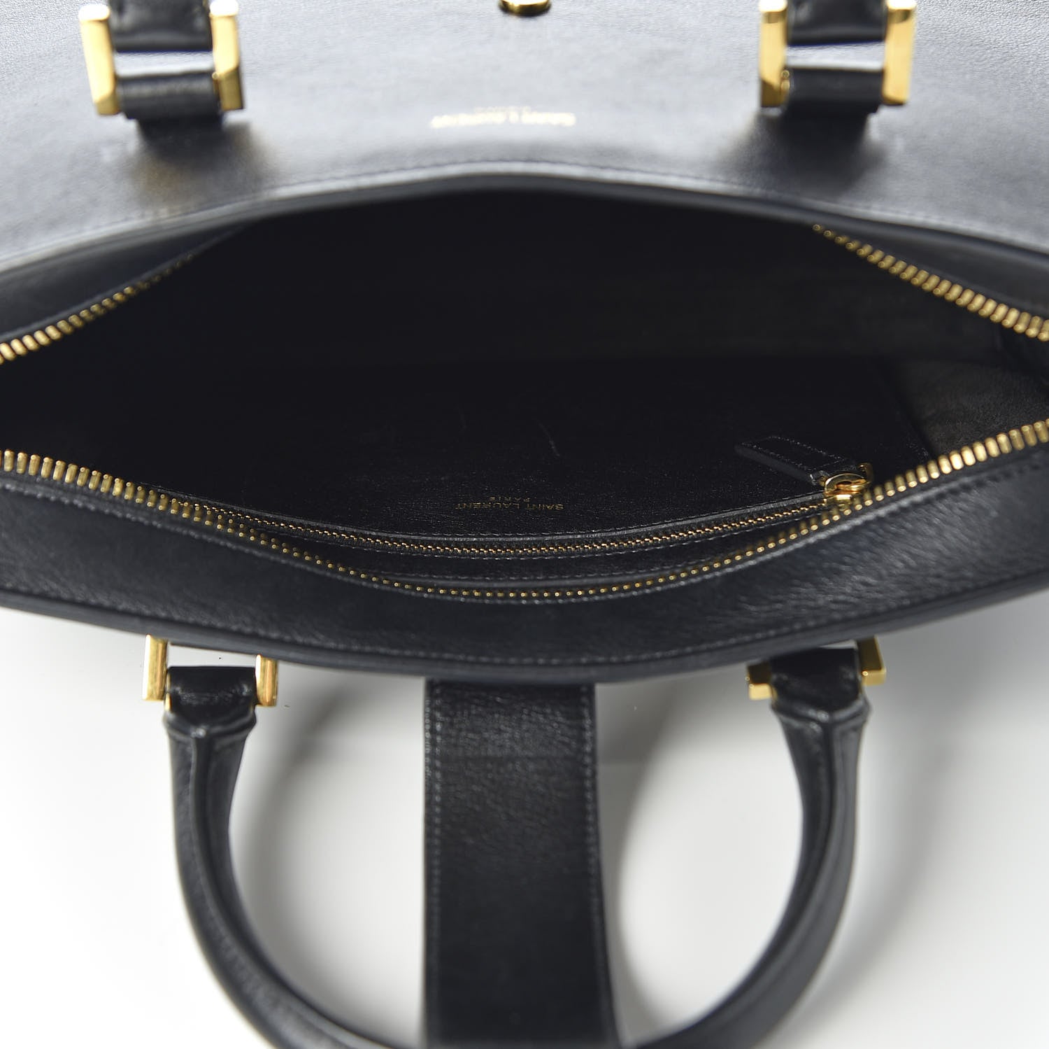 Saint Laurent Smooth Calfskin Small Monogram Cabas Black 4 of 8