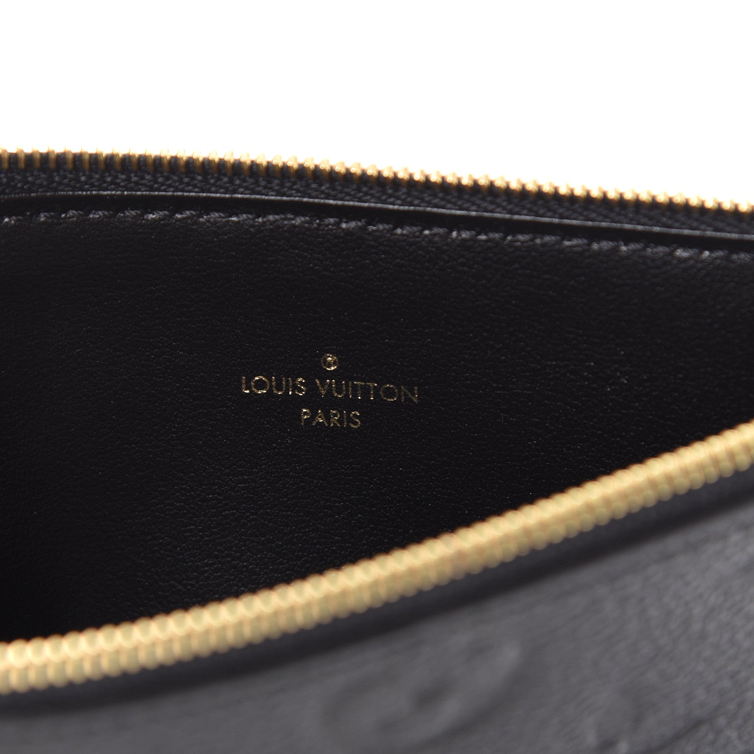 Louis Vuitton Empreinte Felicie Chain Wallet Zippered Insert Black 5 of 5