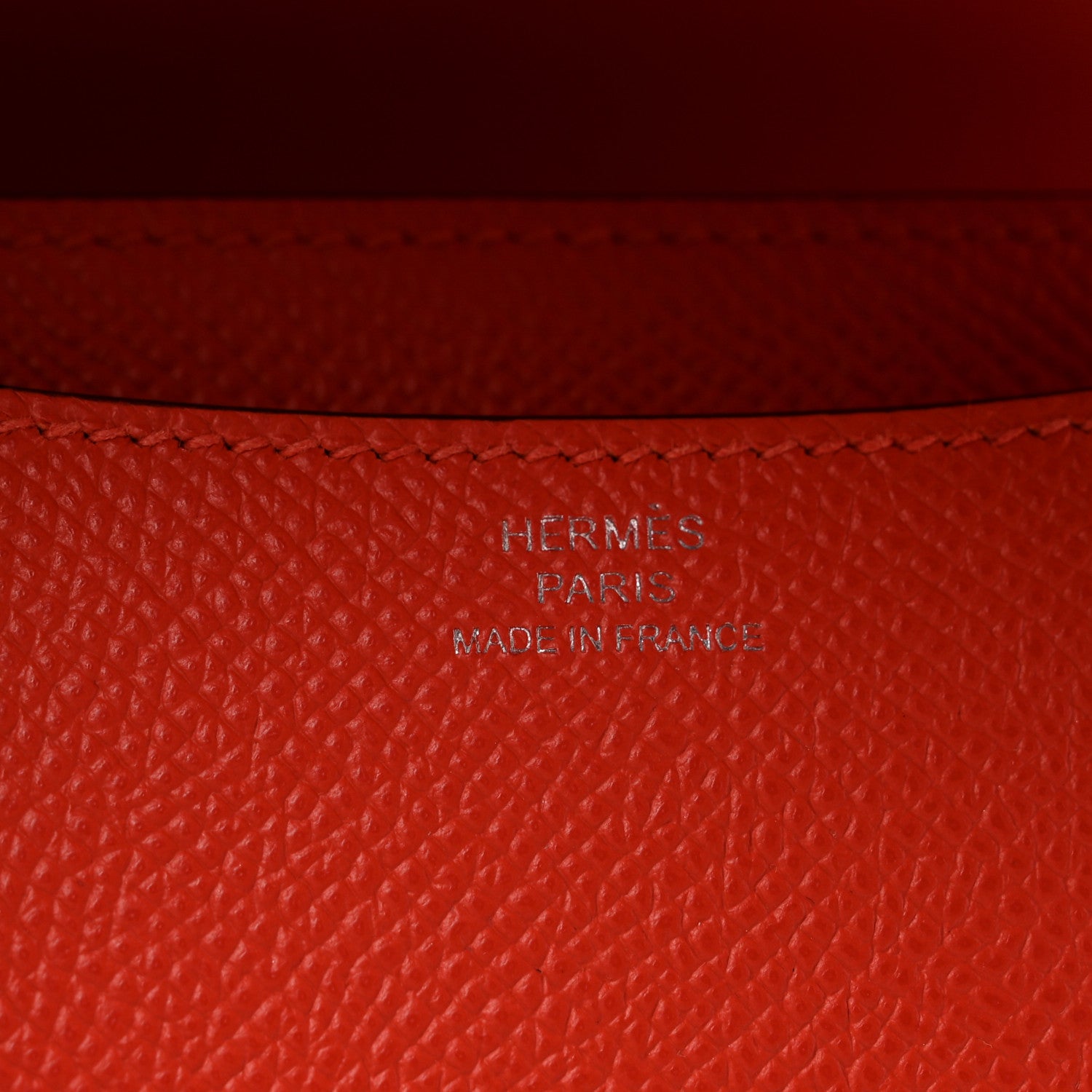 Hermes Epsom Enamel Constance 18 Capucine Sanguine 6 of 14