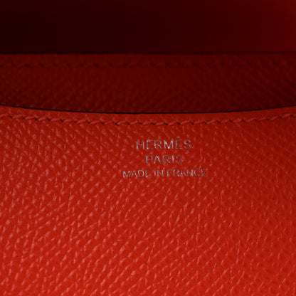 Hermes Epsom Enamel Constance 18 Capucine Sanguine 6 of 14