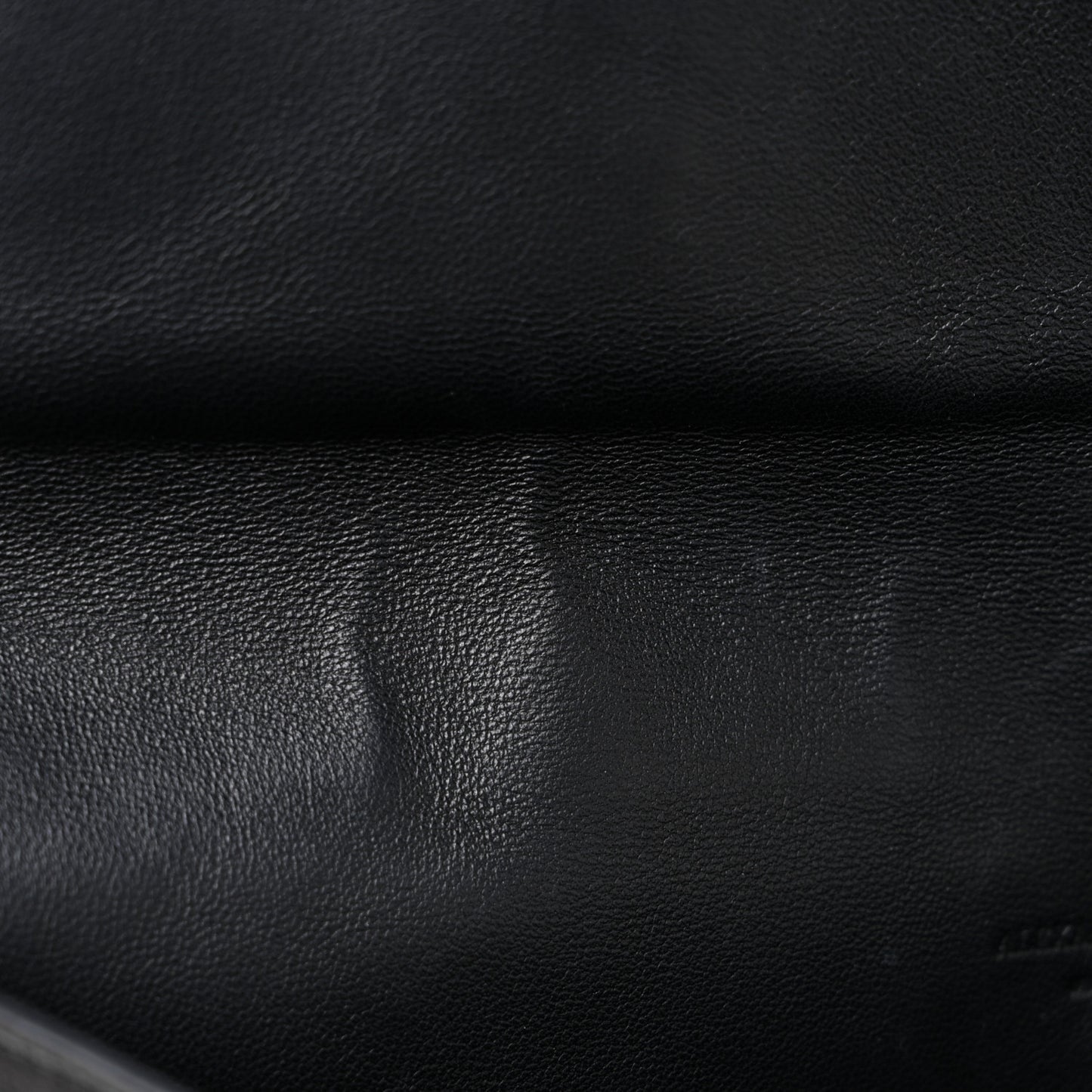 Calfskin Grommet Skull Envelope Clutch Black