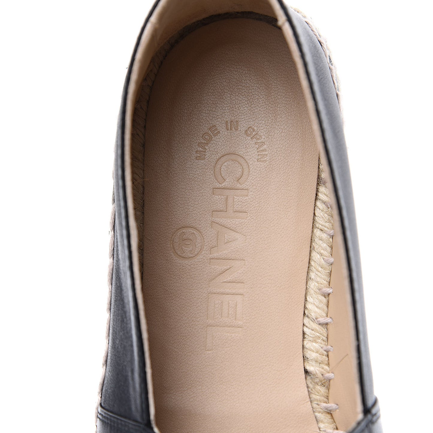 Lambskin CC Espadrilles 38 Black