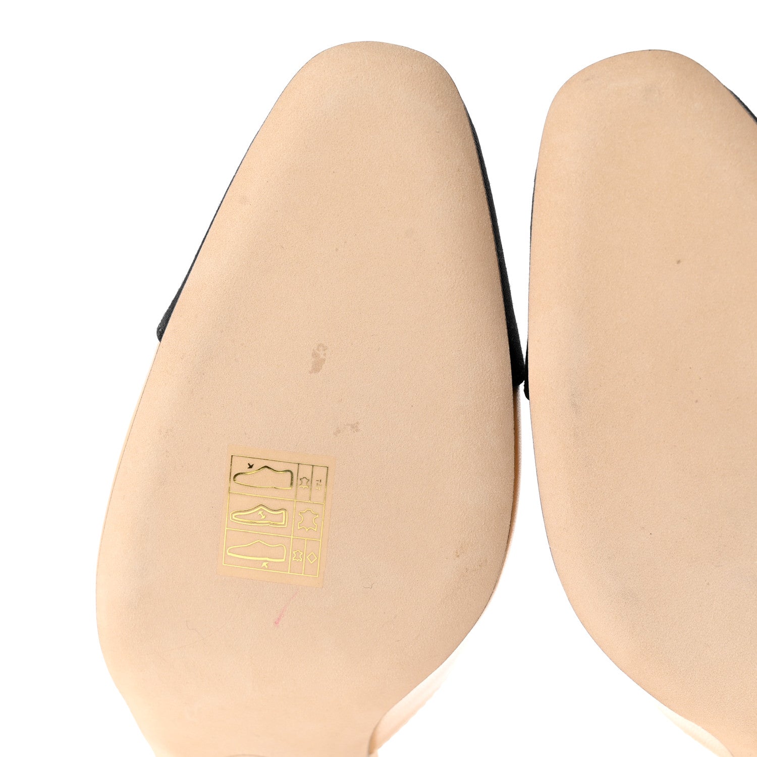 Chanel Goatskin Grosgrain Cap Toe CC Slingback Pumps 37.5 Beige Black 8 of 11