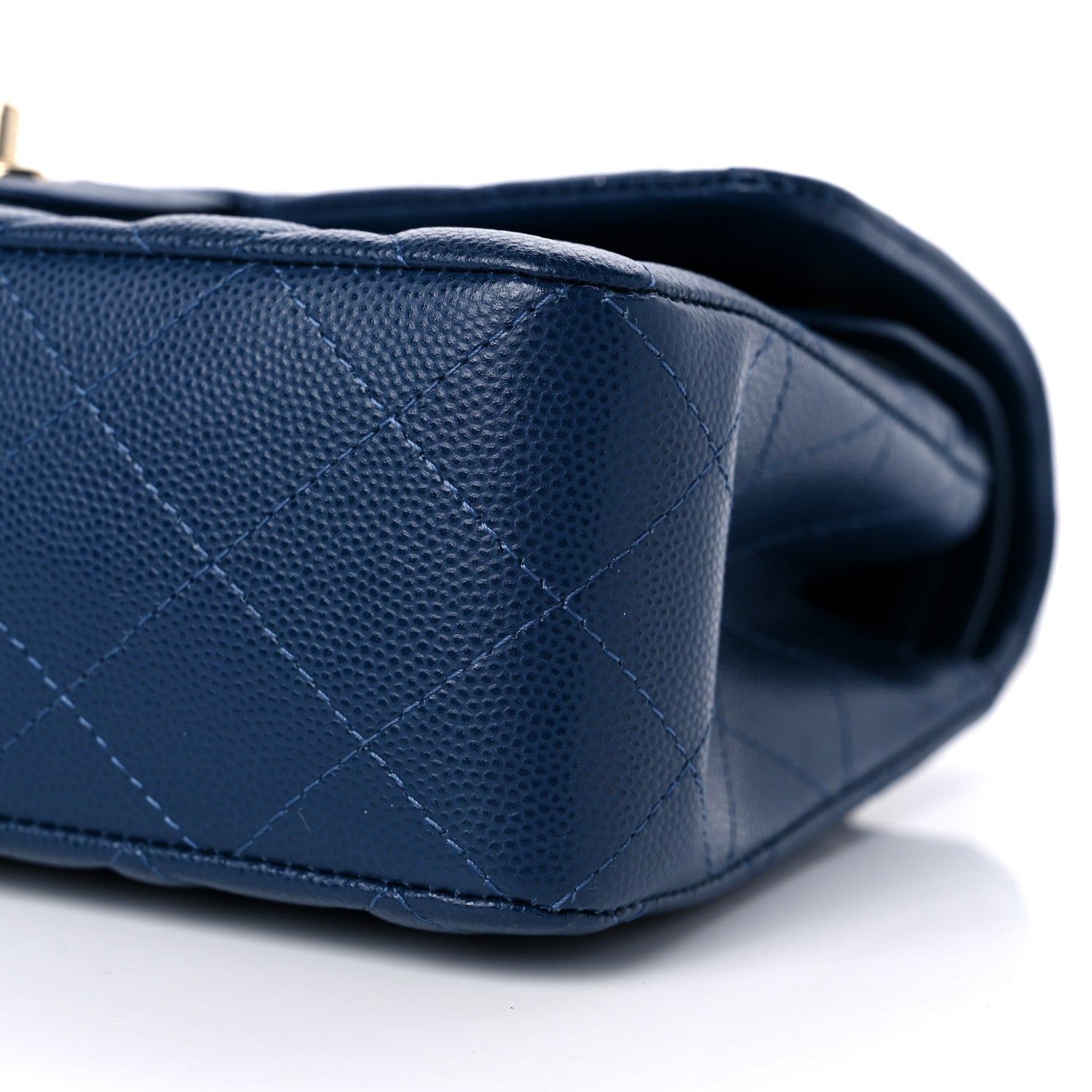 Chanel Caviar Quilted Small Double Flap Navy 9 of 12