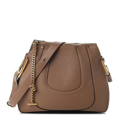 Chloe Grained Calfskin Small Hayley Hobo Nut 1 of 4