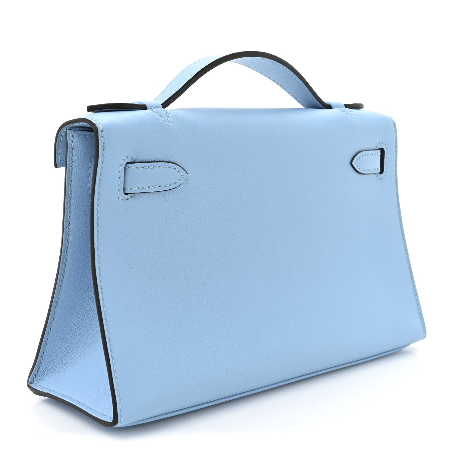 Hermes Swift Kelly Pochette Clutch Celeste 1838184 – FASHIONPHILE