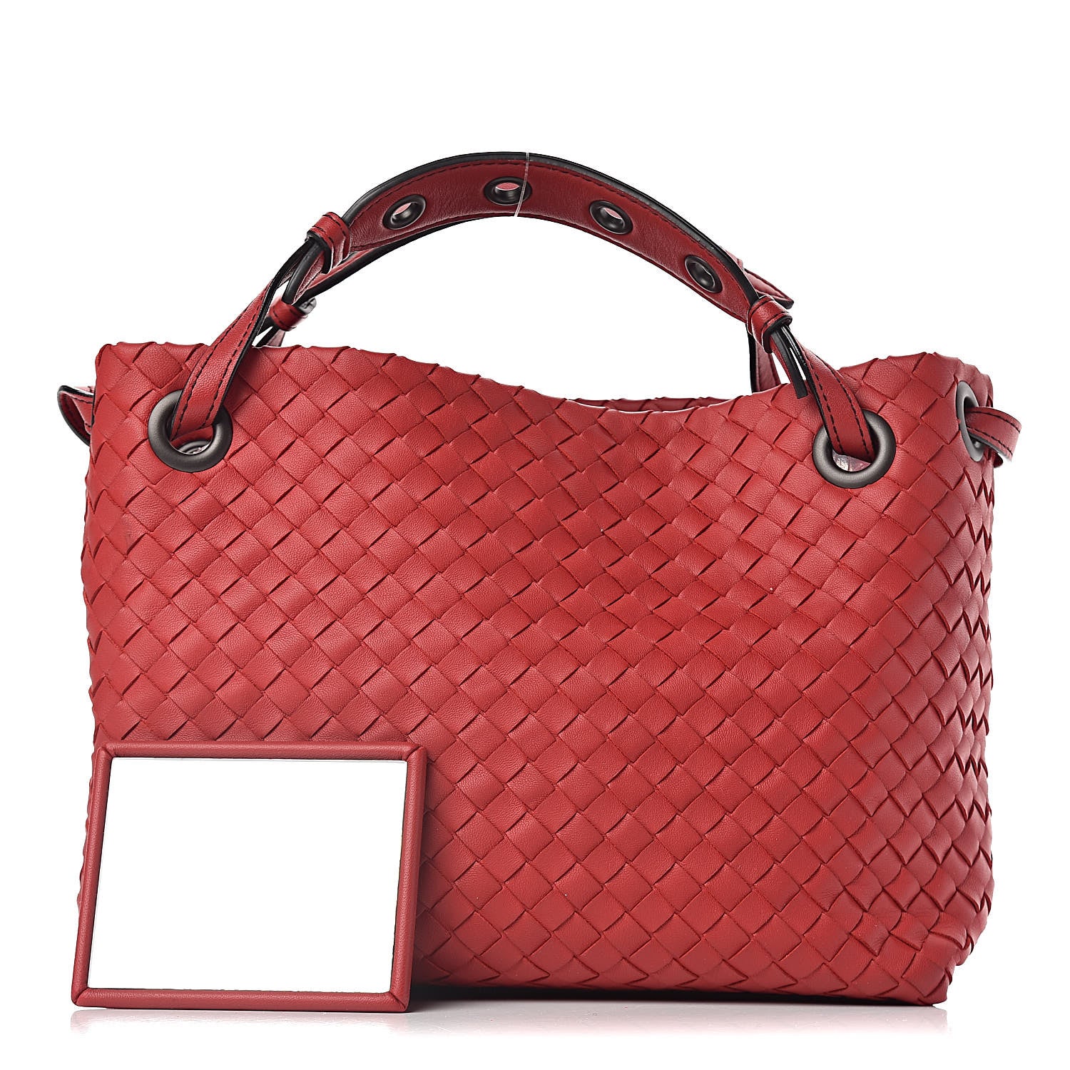 Bottega Veneta Nappa Intrecciato Small Bella Tote Red 1 of 12