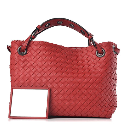 Bottega Veneta Nappa Intrecciato Small Bella Tote Red 1 of 12
