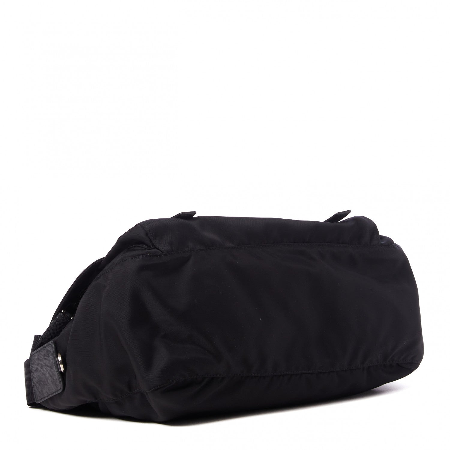 Prada Tessuto Nylon Saffiano Vela Messenger Bag Black 3 of 8