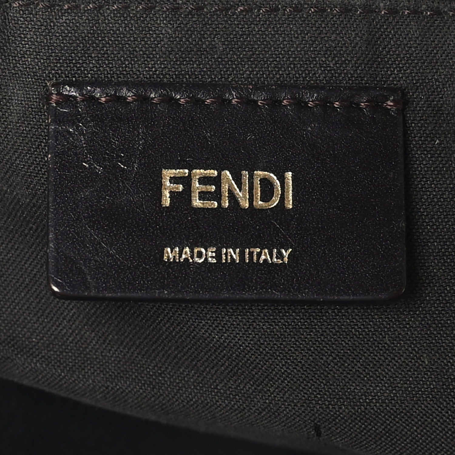 Fendi Pequin Spalmati Vitello Flamingo Hobo Bag Tobacco 6 of 9