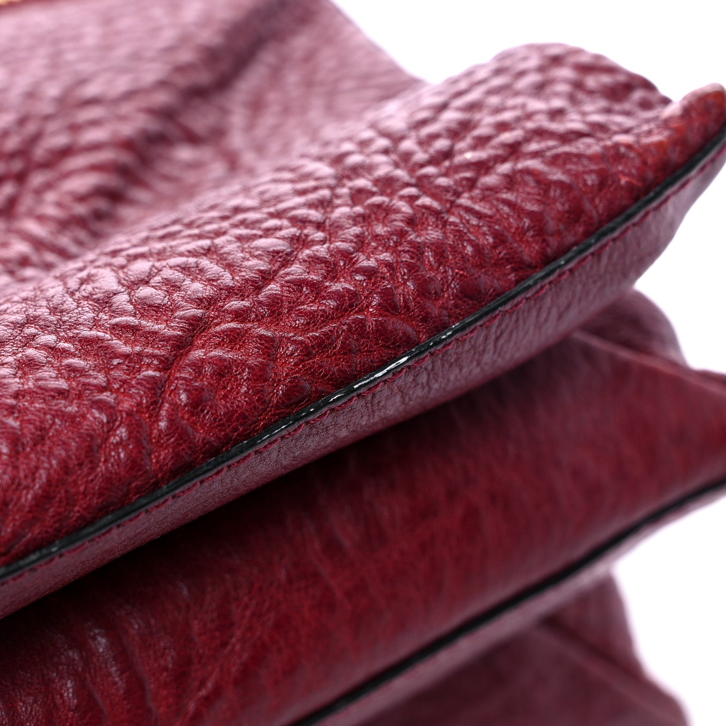 Medium Sugar Flap Shoulder Bag Burgundy