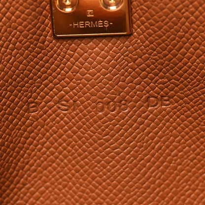 Hermes Madame Calfskin Medor Card Holder Gold 7 of 9