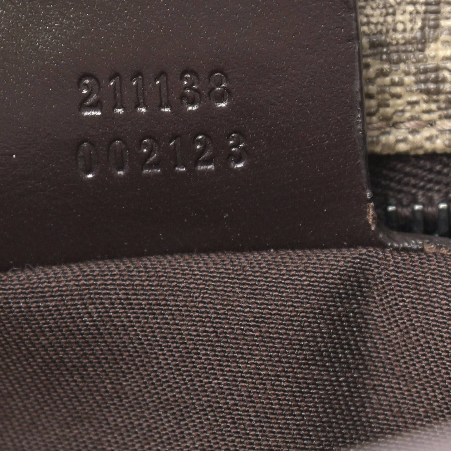 GG Supreme Monogram Small Joy Tote Dark Brown