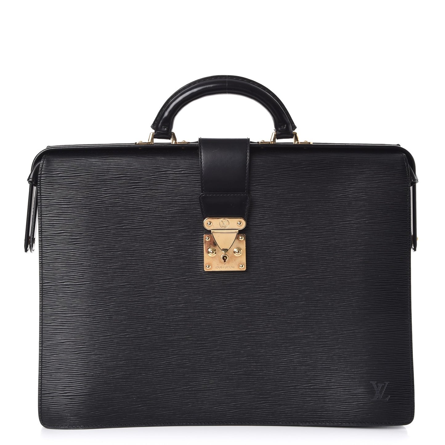 Epi Serviette Fermoir Briefcase Black