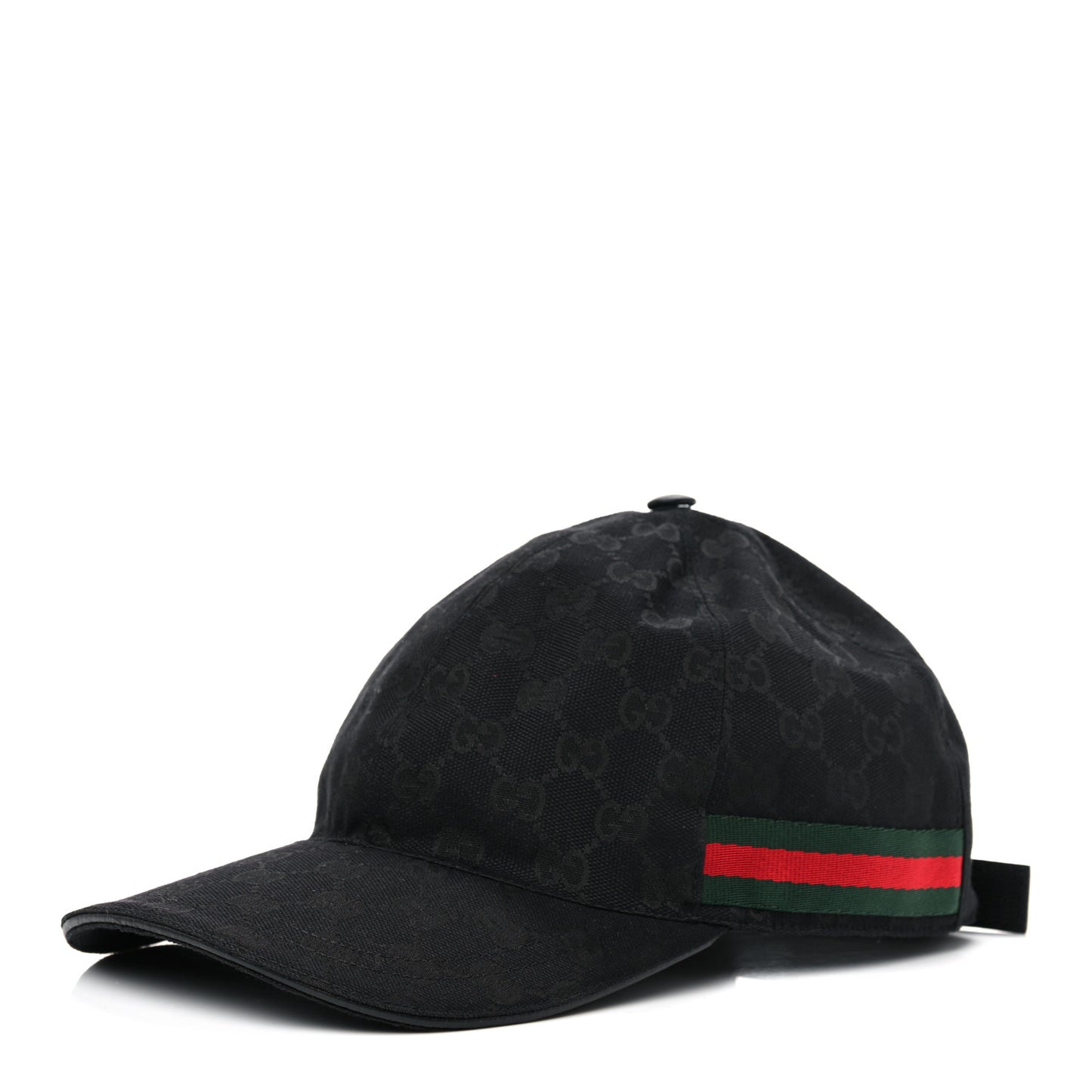 Monogram Web Baseball Hat M Black
