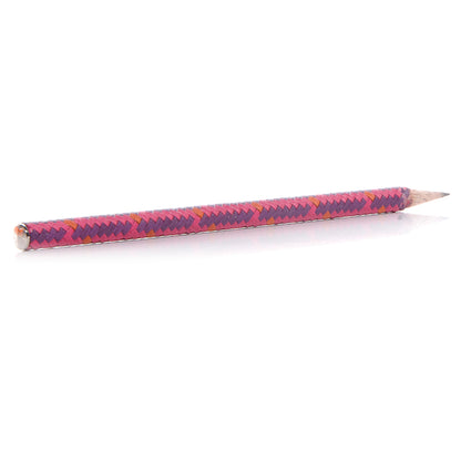 Hermes Madras Goatskin Arlequin Pencil Violet Shocking Pink Orange 3 of 5