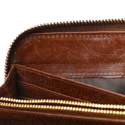 Miu Miu Matelasse Zip Around Wallet Brown 18 of 24