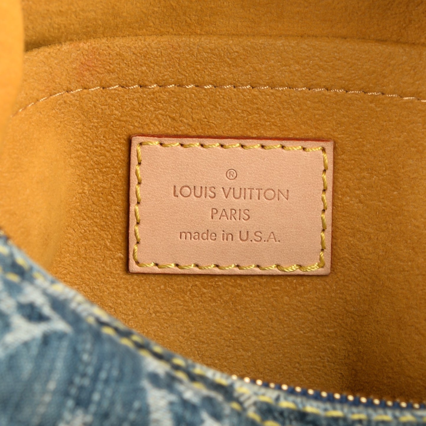 Monogram Denim Baggy PM Blue