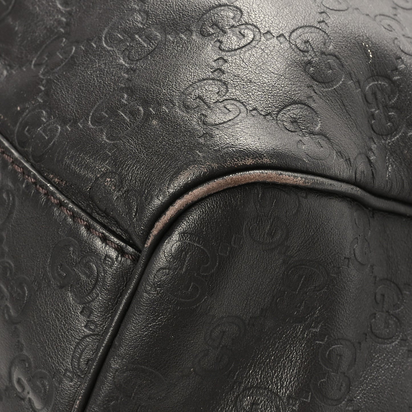 Guccissima Signature Large Sukey Tote Chocolate