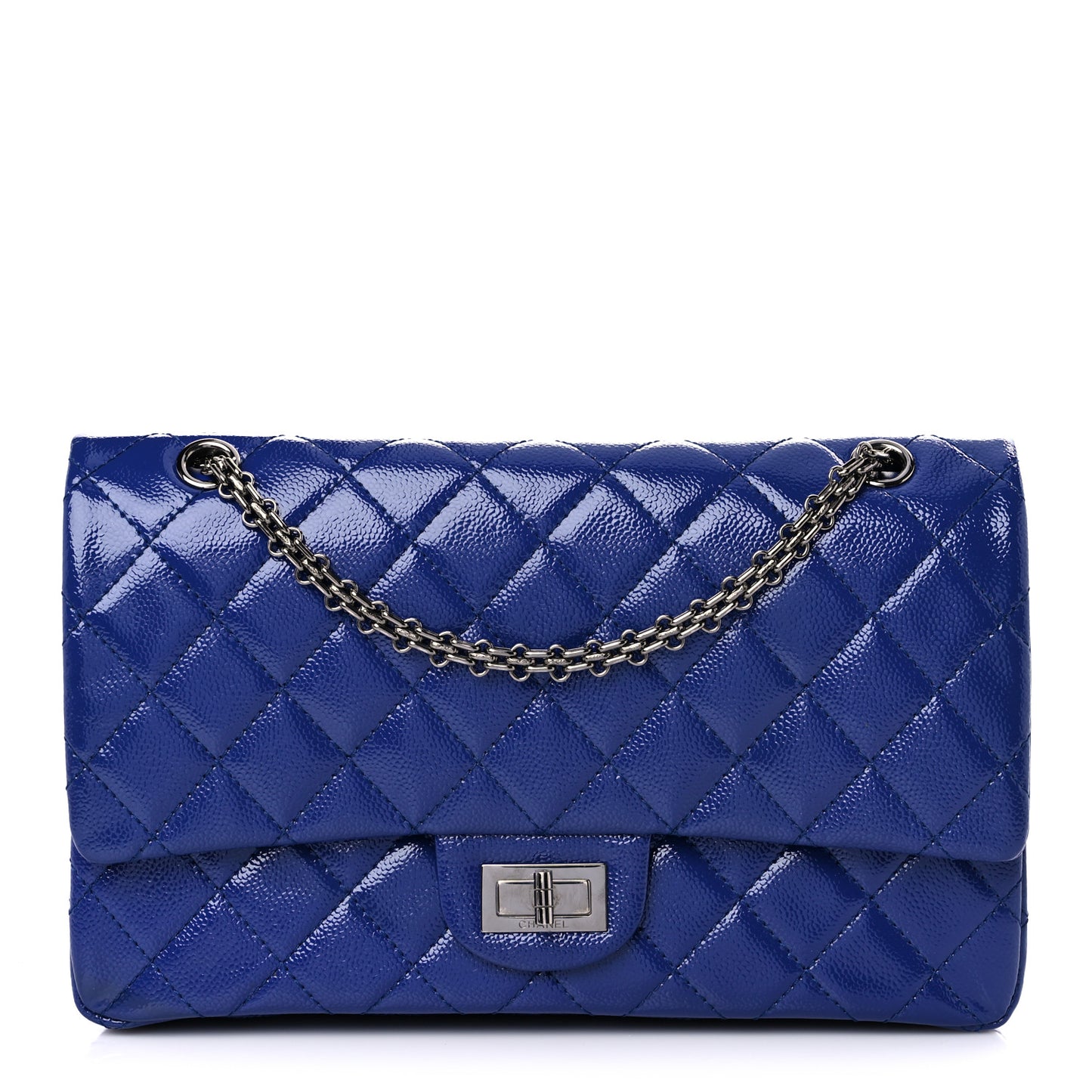 Patent Caviar Quilted 2.55 Reissue 227 Flap Royal Blue