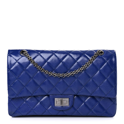 Chanel Patent Caviar Quilted 2.55 Reissue 227 Flap Royal Blue 1 of 12