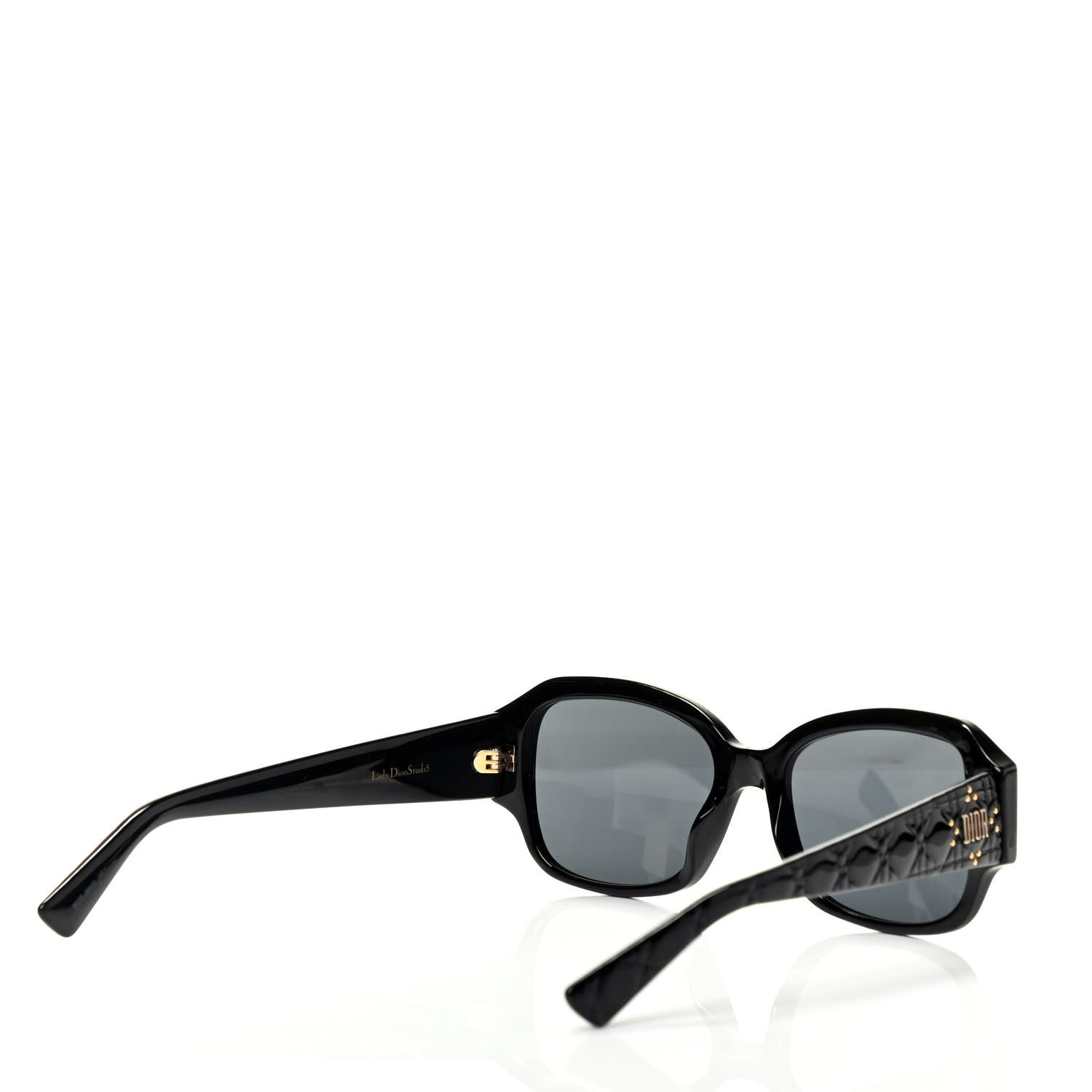 Christian Dior Acetate Cannage Lady Dior Studs 5 Sunglasses Black 3 of 6