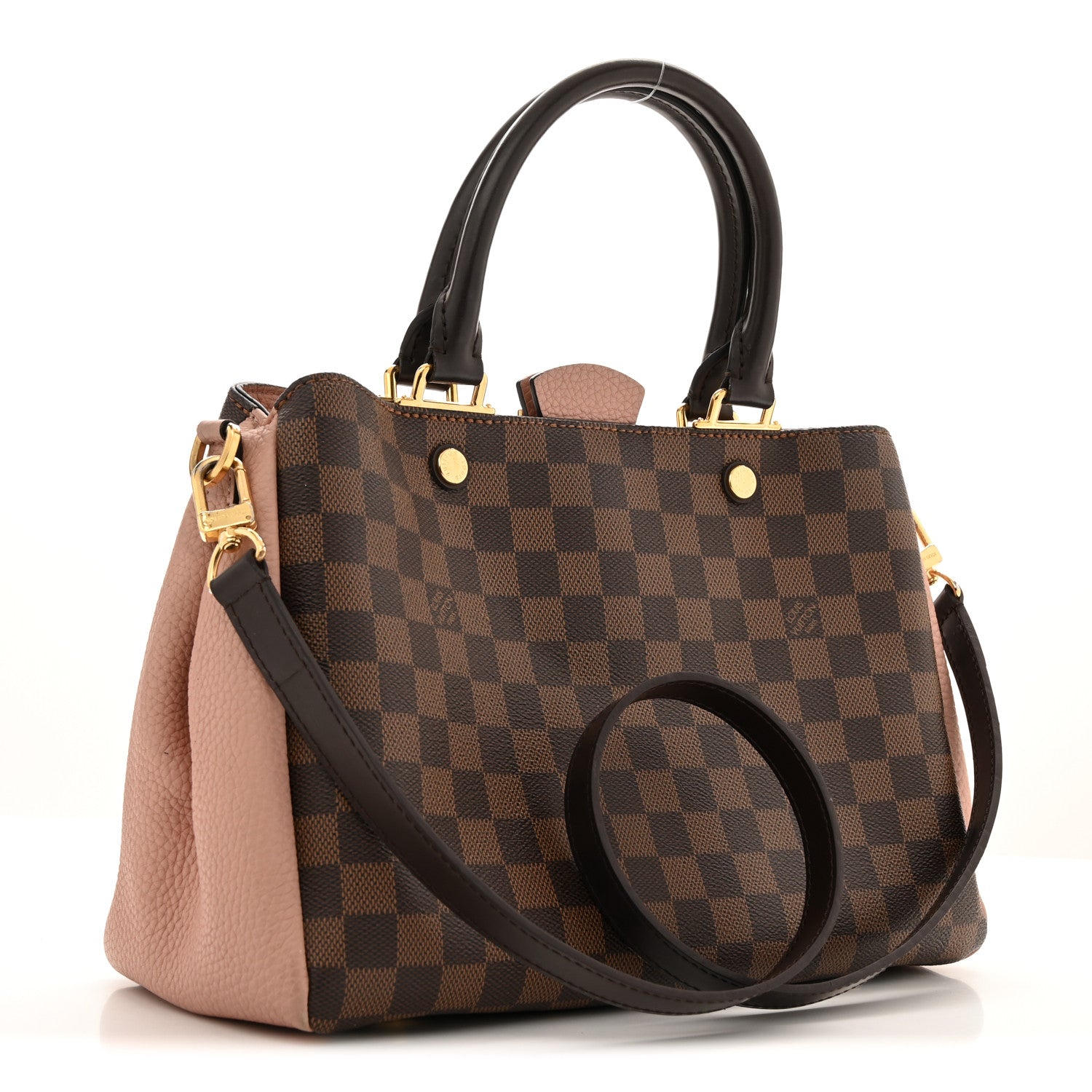 Louis Vuitton Damier Ebene Cuir Taurillon Brittany Magnolia 3 of 17