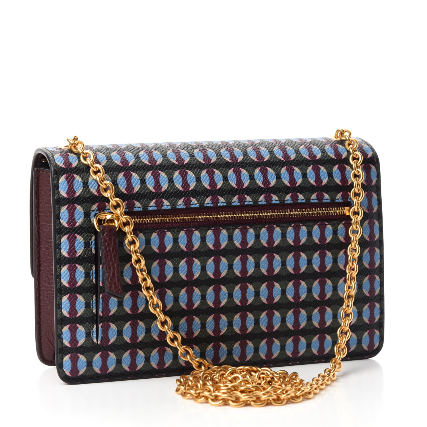 Mulberry Saffiano Multi Dots Small Darley Satchel Dark Moss 3 of 9